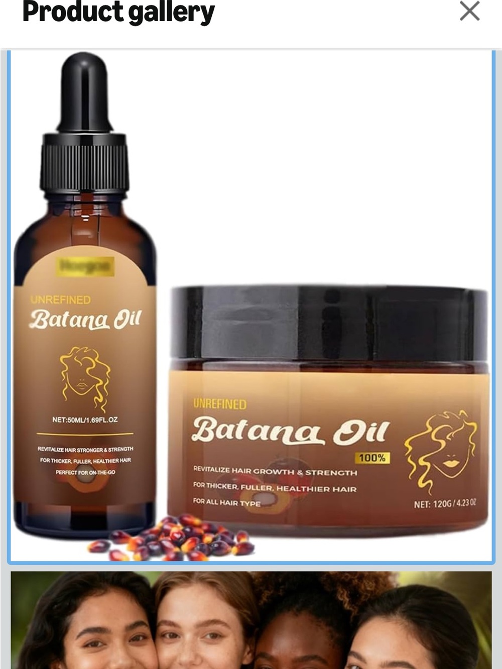 Batana Oil Hair Treatment - Amber Brown Packaging for men and women